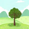 Tree embroidery patch DIY clothing decorative badge cute plant fabric applique for bag clothes. - Large Tree