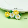 Toppa ricamata fiori margherite gialle bianche termoadesiva abbigliamento decorazione - Gruppo di fiori gialli