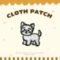 Toppa in tessuto ricamato con cane carino accessorio per riparazione vestiti DIY cucciolo cartone - Cane Westie