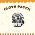 Cute cat space helmet embroidered cloth patch DIY clothing repair accessory appliques - Fishbowl Cat / 30x25MM