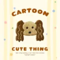 Koreanisches niedliches Cartoon Hund Besticktes Patch zum Aufbügeln Kleidung Deko - Koreanischer Pudel