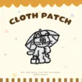 Cute cartoon cat embroidery cloth patch diy iron on badge clothing accessories appliques - Umbrella Cat / 30x30mm
