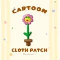 Cartoon flower embroidered cloth patch, cute DIY clothing accessory for repairing holes. - Korean Potted Flower