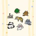 7pcs mignon dessin animé animal broderie patchs DIY vêtements réparation badges déco. - Ensemble de 7 Pièces Dos d'Animaux