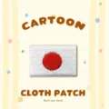 Embroidered Japan flag cloth patch DIY badge decorative applique for clothes and bags. - Japan Flag