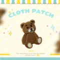 Cute brown teddy bear embroidery patch diy clothing repair badge animal decorative appliques - Sitting Bear