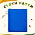 Pochette zippée en toile bleue pour le rangement portable de pièces et de petits objets. - 18,5*15 / Bleu Calme