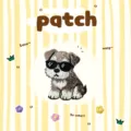 Cute Schnauzer dog embroidery patch with sunglasses, perfect for DIY clothing and bags. - Mini Schnauzer with Sunglasses / 33x28mm