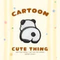 Patch brodé panda mignon écusson animal DIY pour vêtements sacs accessoires de couture. - Fesses de Panda