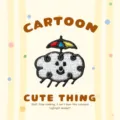 Cute cloud umbrella embroidery patch DIY cartoon iron-on badge for clothes shoes toys. - Umbrella White Cloud