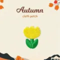 Yellow Tulip Cloth Patch Cute Embroidered DIY Applique Badge For Jackets And Bags - Yellow Flower