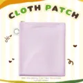 Pochette zippée en toile DIY violet clair, sac de rangement portable pour cosmétiques et écouteurs. - 18,5*15 / Rose Clair