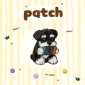 Cute puppy embroidery patch DIY clothing accessory, adorable embroidered dog badge for clothes. - 34x26mm