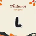 Letter L embroidery cloth patch DIY decorative badge for clothing jeans backpack jackets apparel. - Letter L (White Border Black)