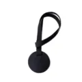 Zwarte PU lederen autostoelhaak met duurzame stoffen band voor interieur opbergorganizer - 52cm / Zwart