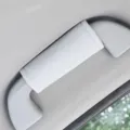 White car roof grab handle cover interior protector for automotive ceiling handrails. - 10.5*4.5cm / White