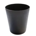 Close-up of black plastic car trash can inner barrel, durable PP material, smooth wall detail. - Plastic Inner / Black
