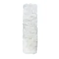 White fluffy plush car seat belt cover soft shoulder pad auto interior accessory - White