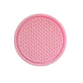 Pink car cup holder coaster silicone anti-slip mat for automotive interior accessories - Plain Honeycomb / Pink
