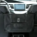 Organizador de almacenamiento de malla negra para asiento de coche y red de barrera - Etiqueta de Red Negra con Bolsa