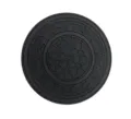 Black honeycomb car cup coaster, anti-slip rubber mat, vehicle interior accessory, universal. - Double Ring Honeycomb Coaster / Black