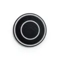 Universal car cup holder coaster, black and white honeycomb anti-slip silicone mat for auto. - Double Ring Honeycomb Coaster / White