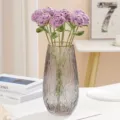 Ramo de rosas de ganchillo hecho a mano flores artificiales decoración hogar regalo especial - Púrpura profundo
