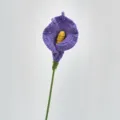 Fleur de lys calla violette au crochet faite à la main produit fini laine tricotée cadeau. - Produit Fini Calla / Violet