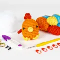 Kit da uncinetto per principianti fai da te bambola di filato animale set con accessori - Kit Materiale Tacchino (Tutorial in Inglese)