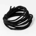 Varillas chenille de terciopelo negro 9mm limpiapipas alambre para manualidades DIY - Negro