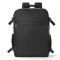 Schwarzer gesteppter Rucksack Variante, multifunktionales grosses Reise- und Mumien-Modell. - Flammenschwarz