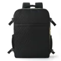 Schwarzer Gesteppter Reise Rucksack Multifunktional Große Kapazität Freizeit Tasche - Schwarz Rhombus