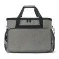 Grey sewing machine storage bag large capacity portable travel tote organizer bag with pockets - Gray