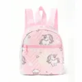 Süßer rosa gesteppter Mini-Rucksack mit Einhorn- und Sternenmuster für Alltag und Freizeit. - Rosa Einhorn