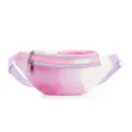 Kinder rosa Gradient Bauchtasche, süße gesteppte Brusttasche, tragbare Outdoor Hüfttasche. - Rotviolett