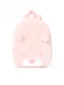Rosa Kord Rucksack mit niedlichem Bären Design für Schüler, stilvolle Freizeit Schultasche. - Rosa Kleiner Bär