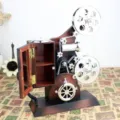Μουσικό κουτί προβολέας vintage ρετρό κάμερα ταινίας διακόσμηση γραφείου αποθήκευση - Νερά Ξύλου