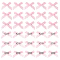 Deliziose mollette capelli con fiocco rosa accessori carini per donne e ragazze stile quotidiano. - Fiocco Obliquo / 4cm / Rosa
