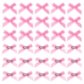 Mollette per capelli con fiocco rosa accessori per capelli carini per ragazze fermagli graziosi - Fiocco Obliquo / 4cm / Rosso rosa