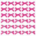 Set di fermagli per capelli con fiocco rosa dolce, accessori per capelli carini per donne. - Fiocco Obliquo / 4cm / Rosso Prugna