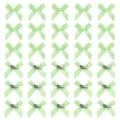 Mollette per capelli con fiocco verde chiaro forcine carine stile dolce per donne e ragazze set - Fiocco Obliquo / 4cm / Verde chiaro