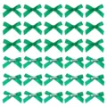 Mollette per capelli con fiocco in raso verde stile college accessori carini per donne - Fiocco Obliquo / 4cm / Verde scuro