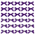 Fermaglio per capelli con fiocco viola, grazioso accessorio in raso variante donna. - Fiocco Obliquo / 4cm / Viola scuro
