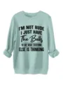 Felpa termica da donna a maniche lunghe con stampa divertente, pullover casual caldo. - Verde chiaro
