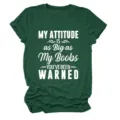 Donkergroen t-shirt met korte mouwen voor dames met grappige slogan grafische print top - Retro Groen (Wit Lettertype) / S