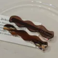 Retro acetate wavy hair clips for women, elegant side bangs clip and hair accessories for summer. - Amber-6cm