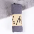 Sciarpa tinta unita in cotone e lino, leggero e traspirante scialle da spiaggia estivo. - Grigio Scuro