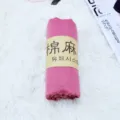 Sciarpa tinta unita in cotone lino rosa caramella scialle da spiaggia estivo 1pz - Rosa Scuro