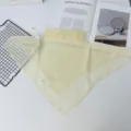 Sommer Sonnenschutz Gesichtsmaske UV Schutz atmungsaktiver Nackenschutz gelb Detail - Beige