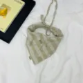 Kids fashion striped distressed triangle scarf cute breathable baby headwear neck wrap - Beige and Green